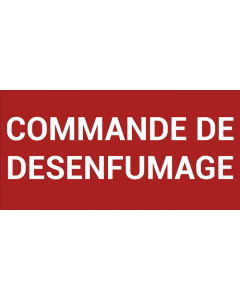 Pictogramme COMMANDE DE DÉSENFUMAGE