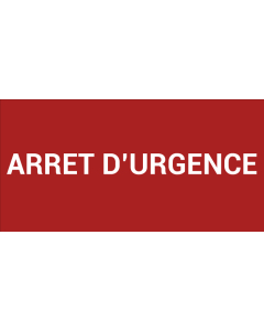 Pictogramme ARRÊT D’URGENCE